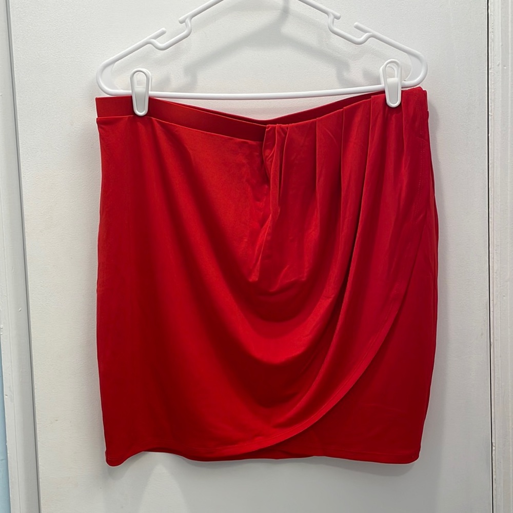 NWOT Express red mini skirt